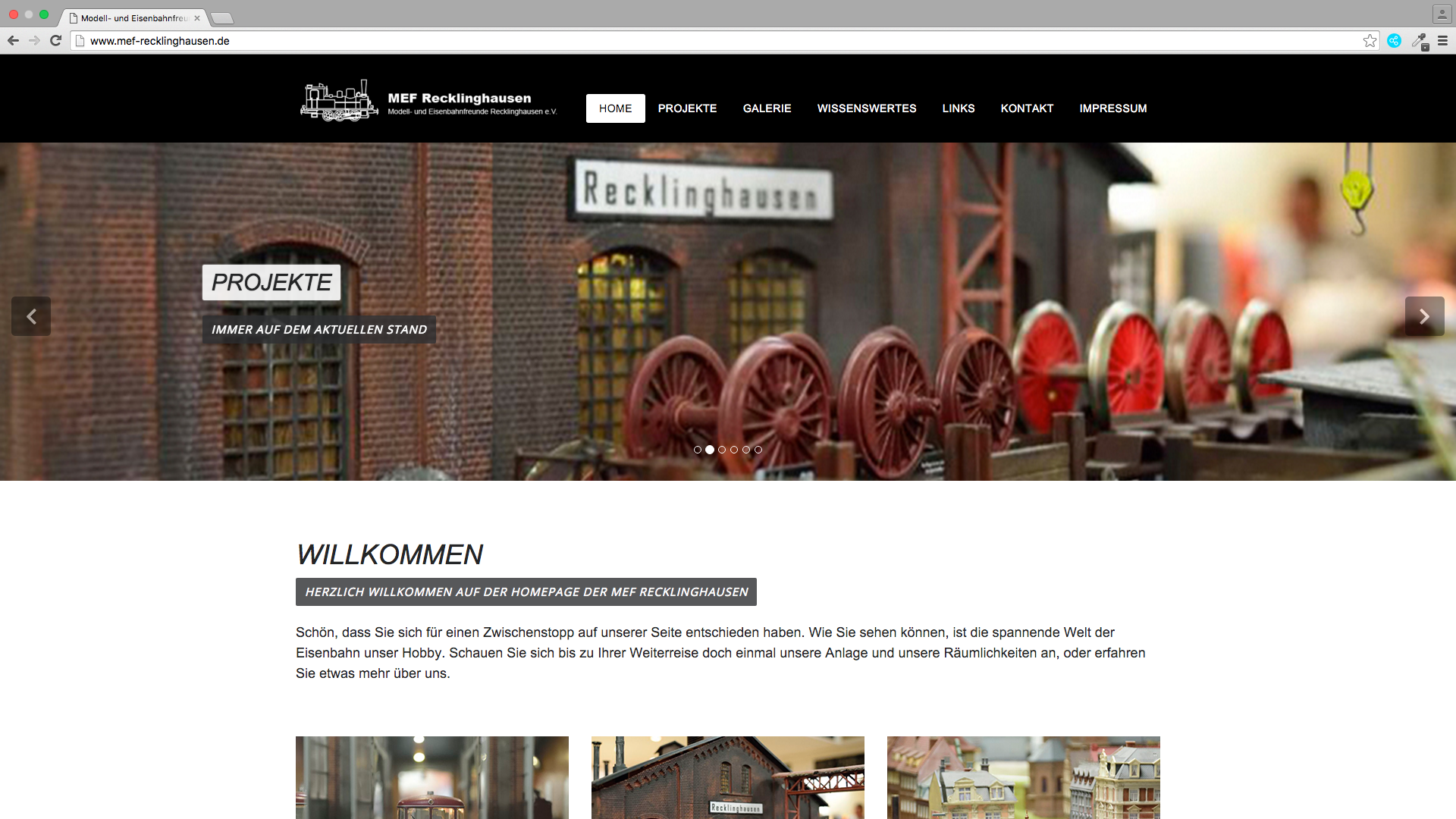 Modell- und Eisenbahnfreunde Recklinghausen e.V. Modell- und Eisenbahnfreunde Recklinghausen e.V.